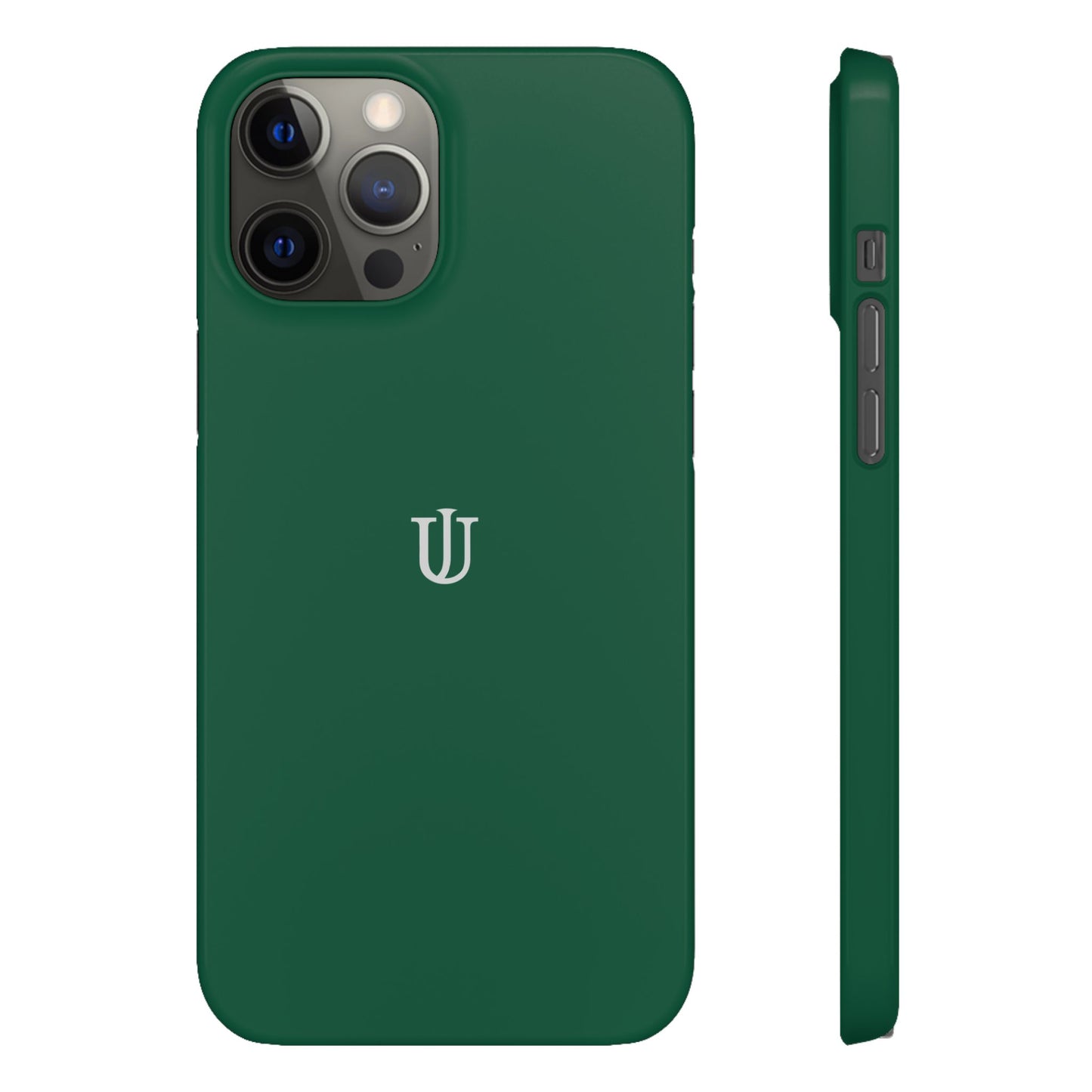 iPhone 12 Dark Green Snap Cases