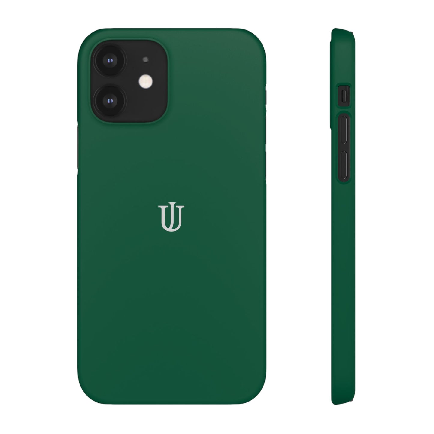 iPhone 12 Dark Green Snap Cases