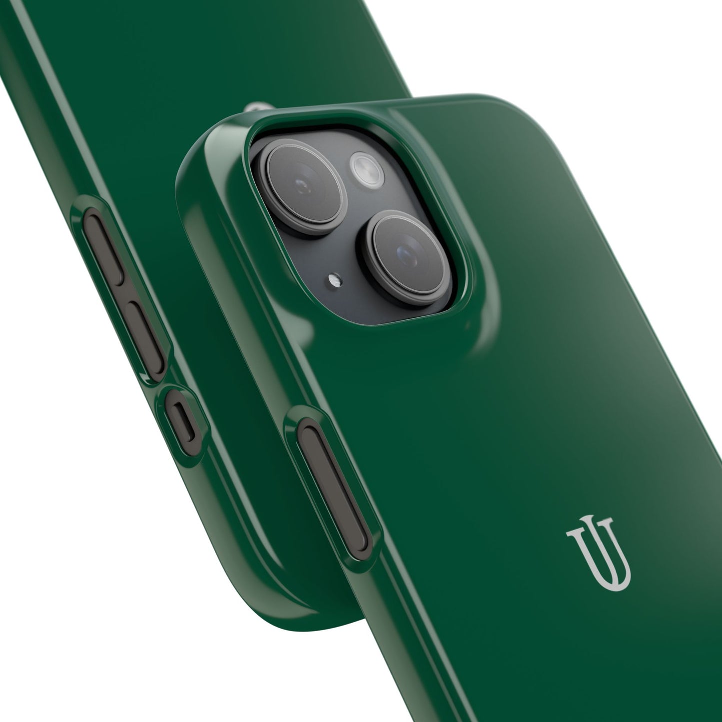 iPhone 15 Dark Green Snap Cases