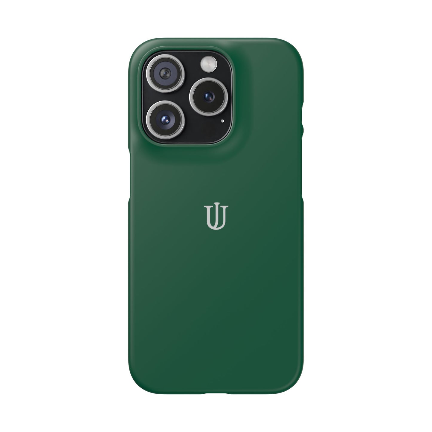 iPhone 15 Dark Green Snap Cases