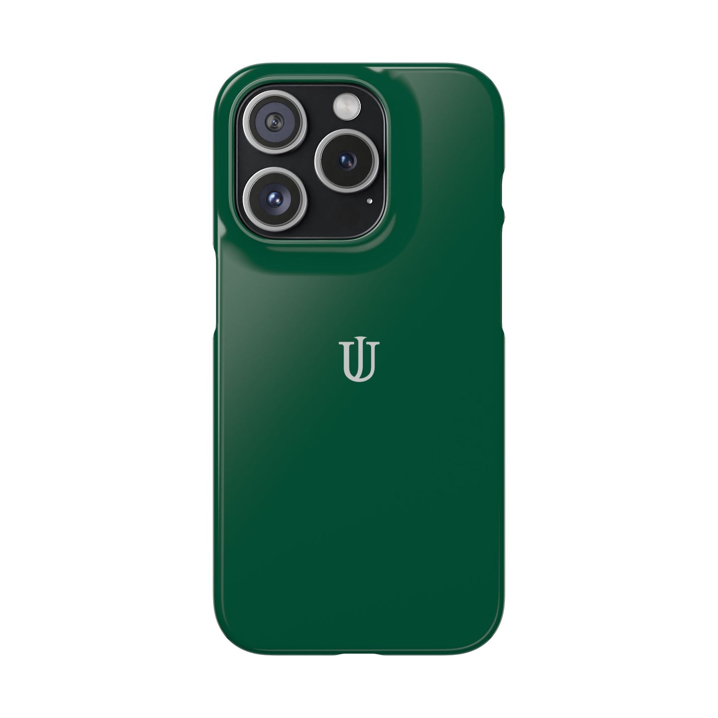 iPhone 15 Dark Green Snap Cases