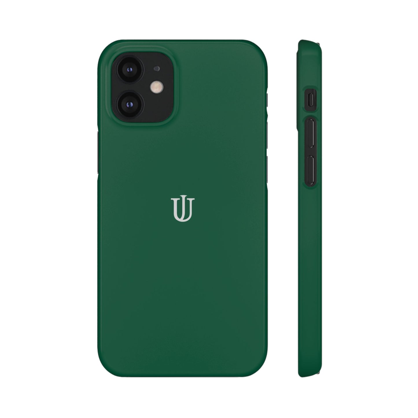 iPhone 12 Dark Green Snap Cases