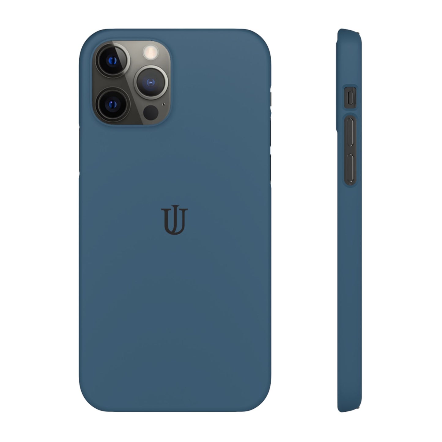 iPhone 12 Deep Blue Snap Cases