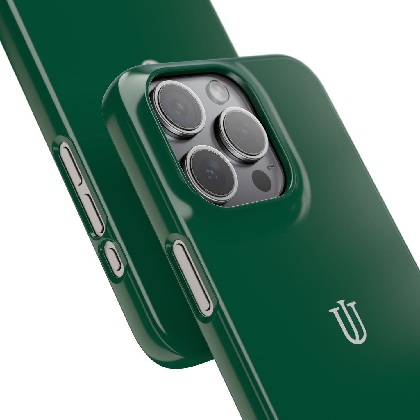 iPhone 15 Dark Green Snap Cases