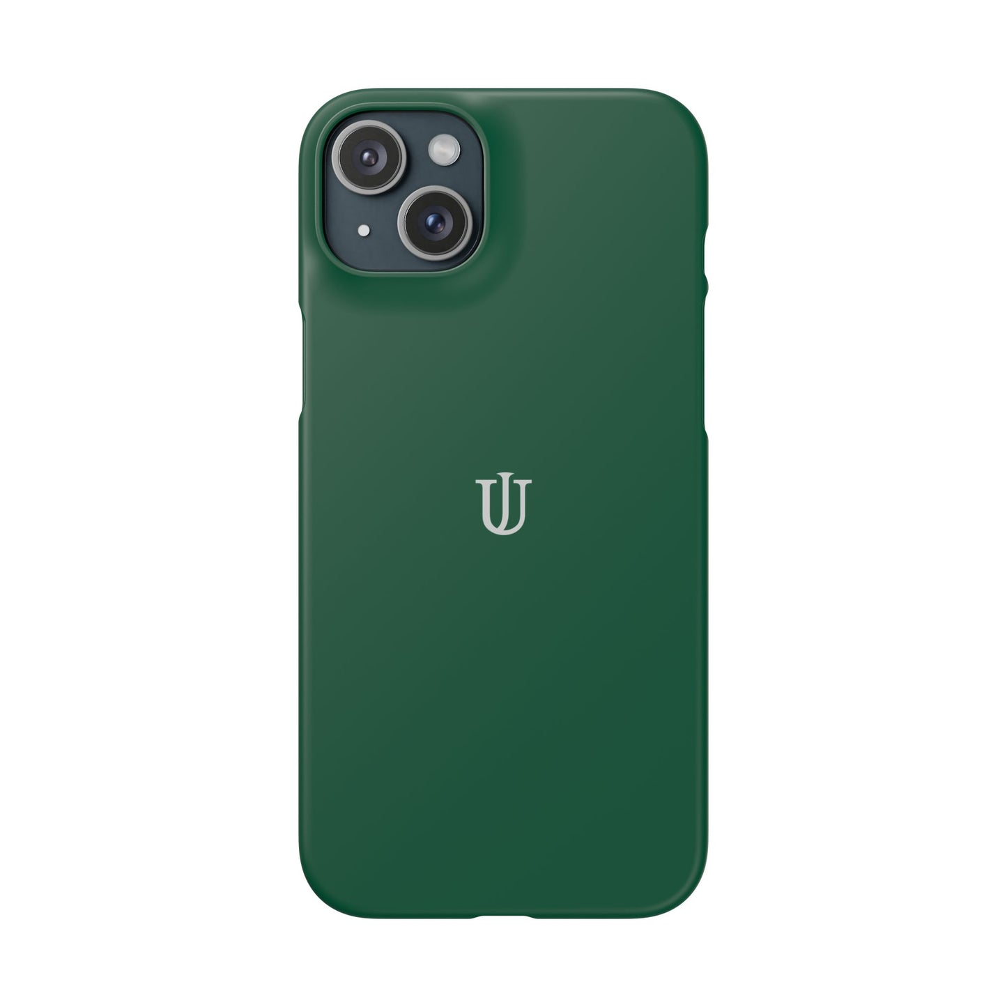 iPhone 15 Dark Green Snap Cases