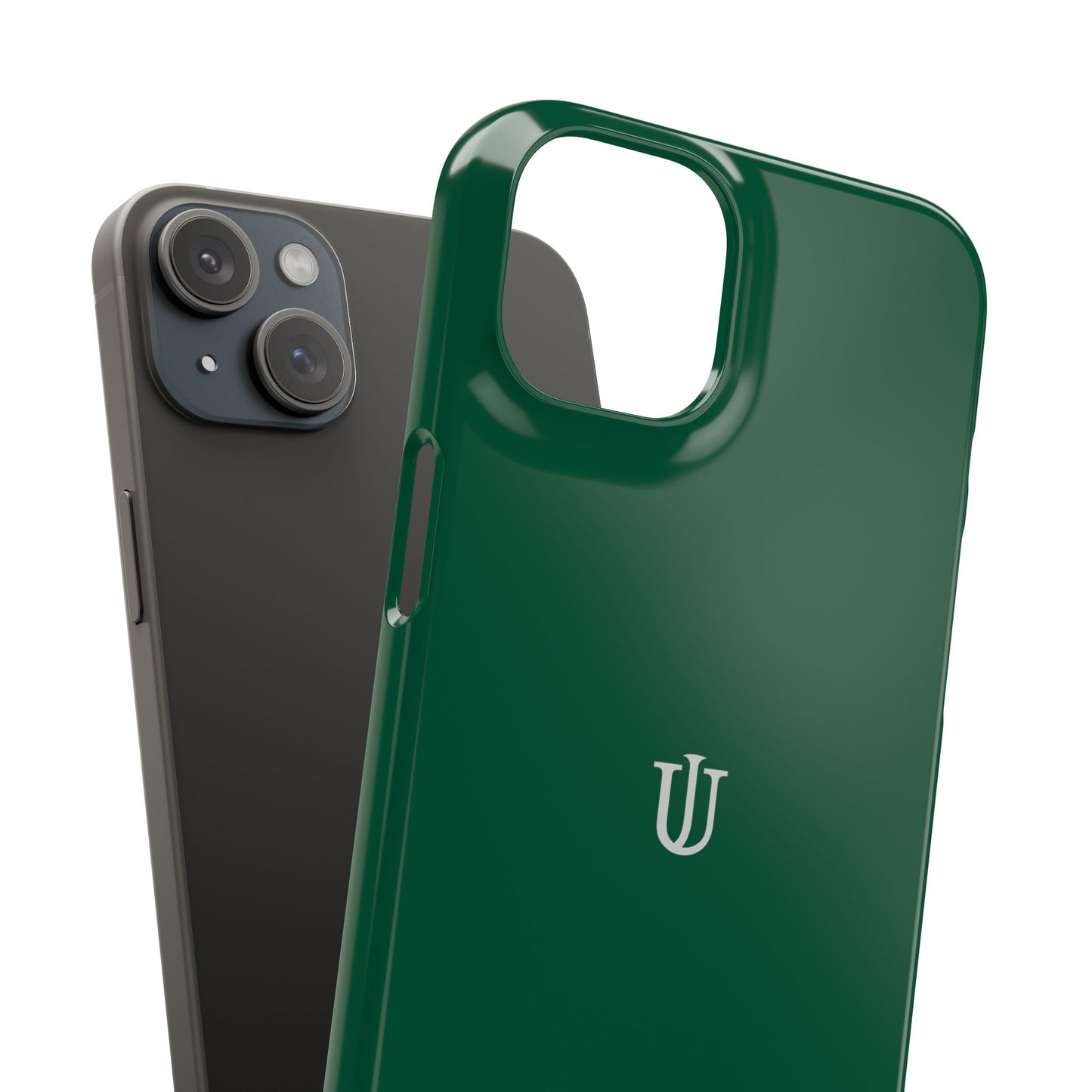 iPhone 15 Dark Green Snap Cases