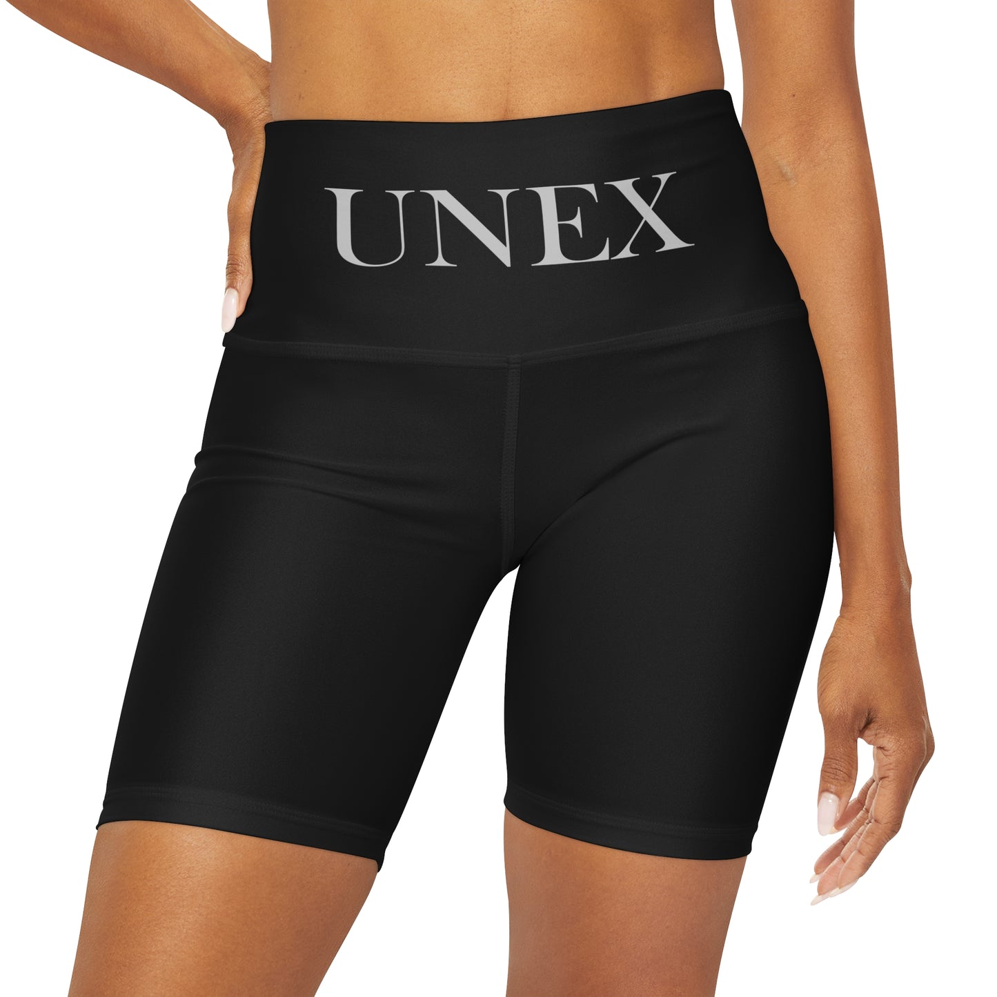 High Waisted Yoga Shorts (AOP)