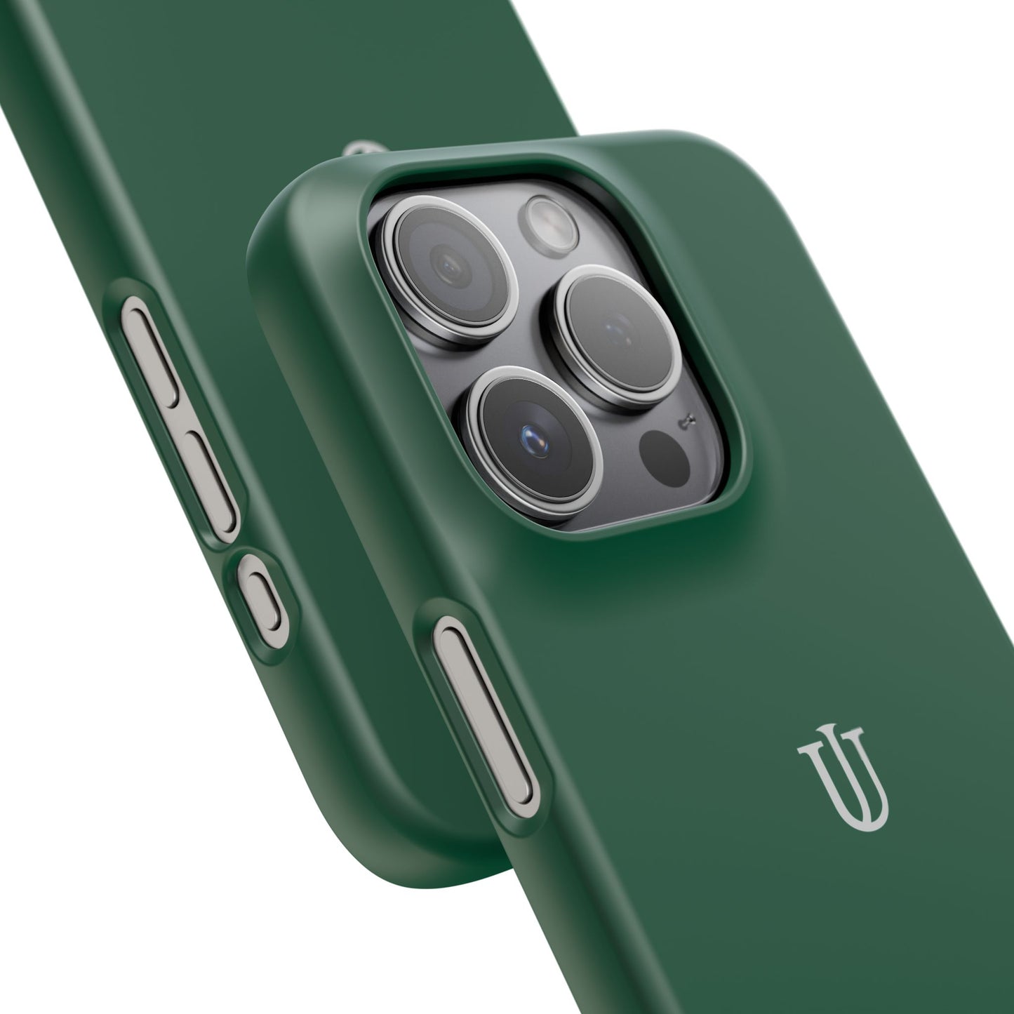 iPhone 15 Dark Green Snap Cases