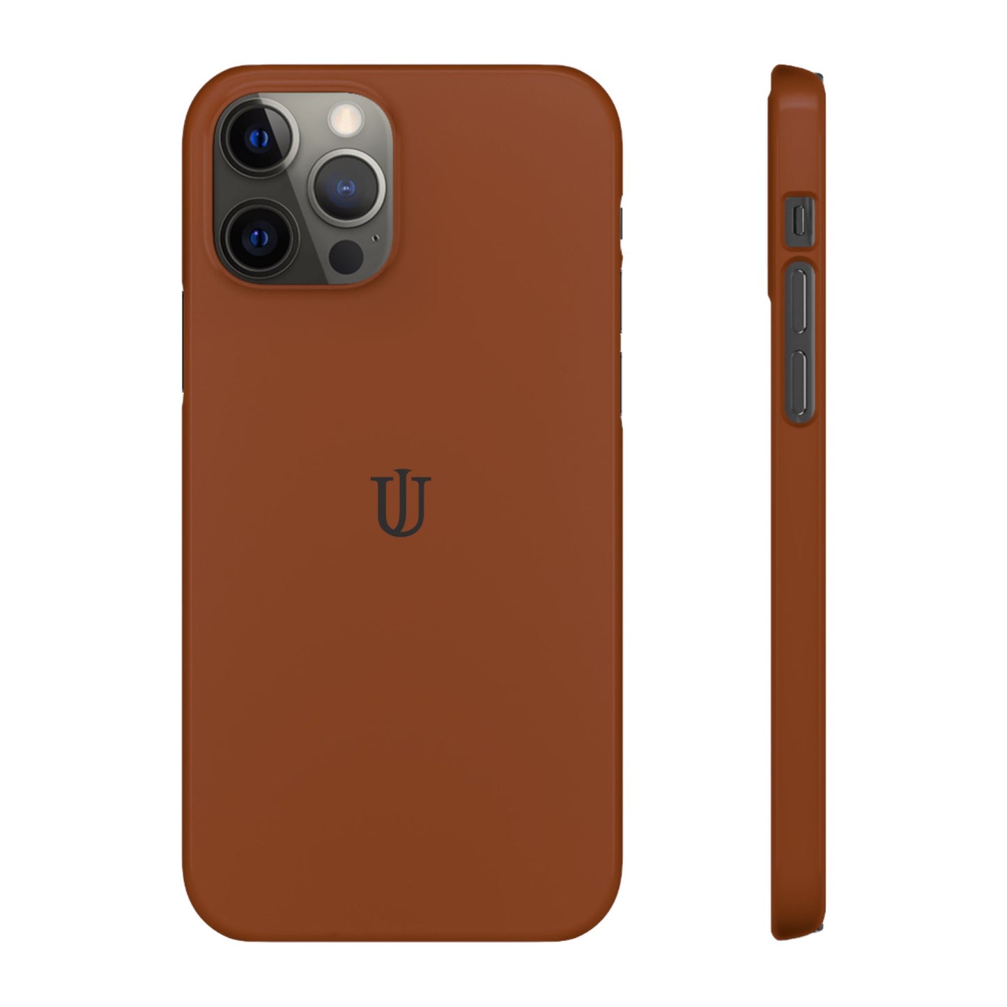 iPhone 12 Coffee Brown Snap Cases