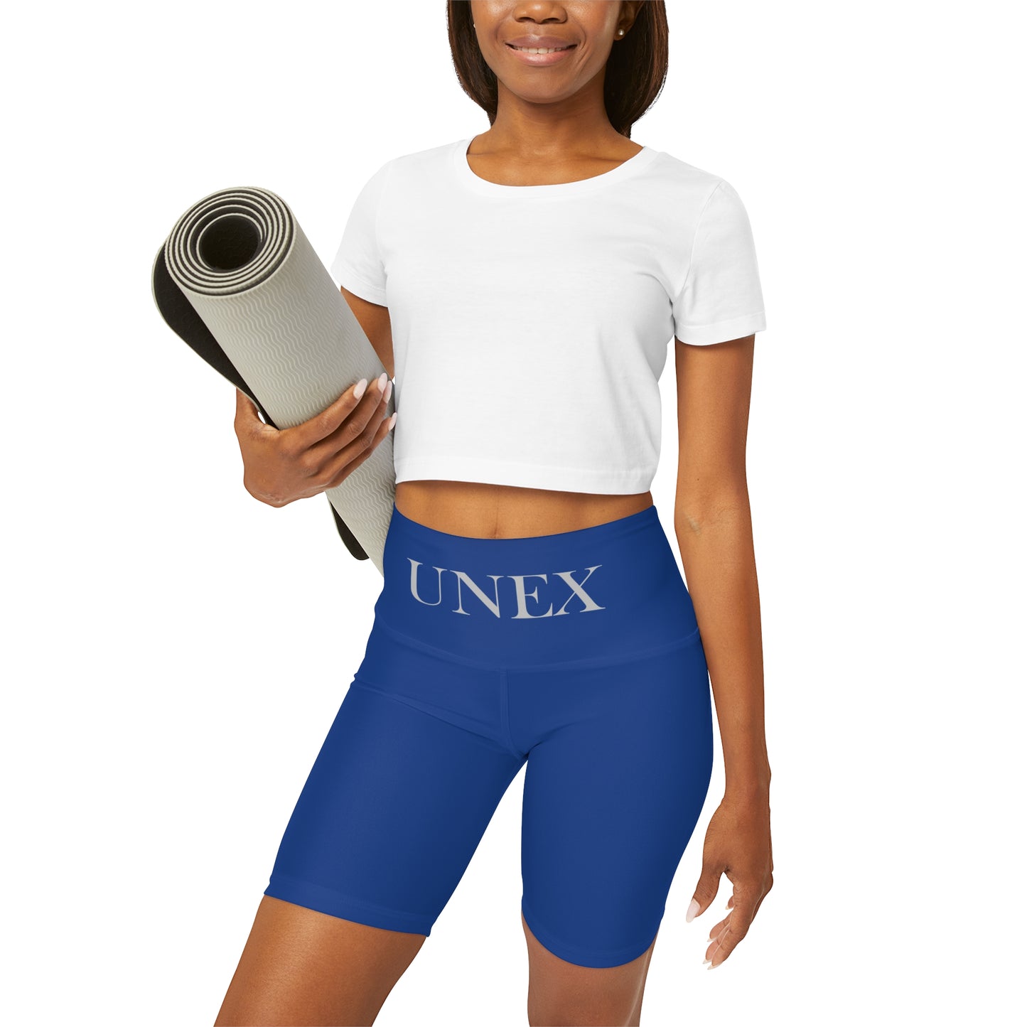 High Waisted Yoga Shorts (AOP)