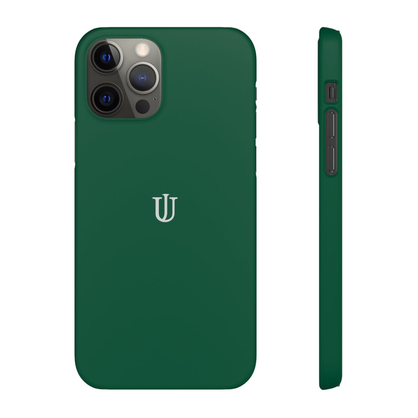 iPhone 12 Dark Green Snap Cases