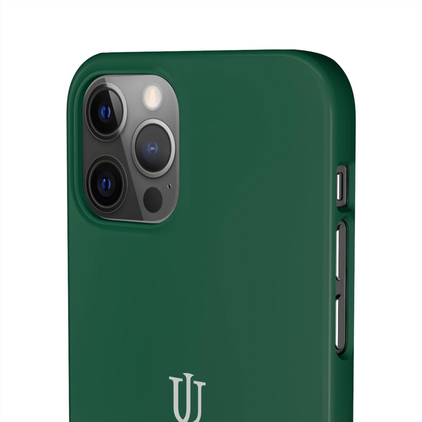 iPhone 12 Dark Green Snap Cases