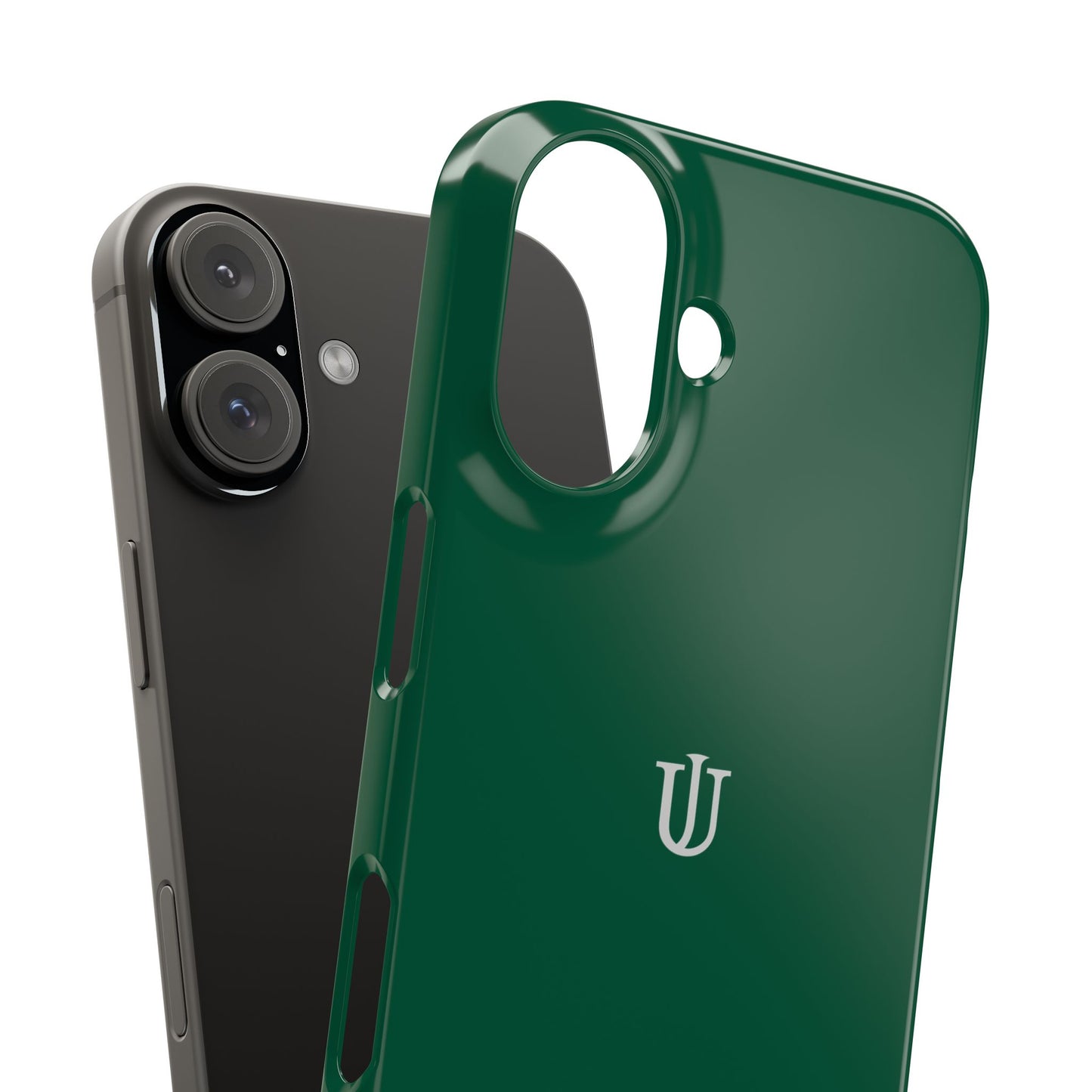 iPhone 16 Dark Green Snap Cases