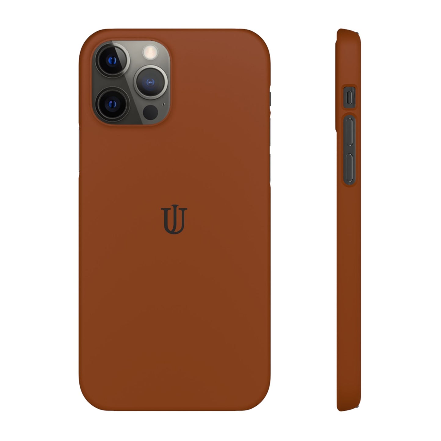 iPhone 12 Coffee Brown Snap Cases