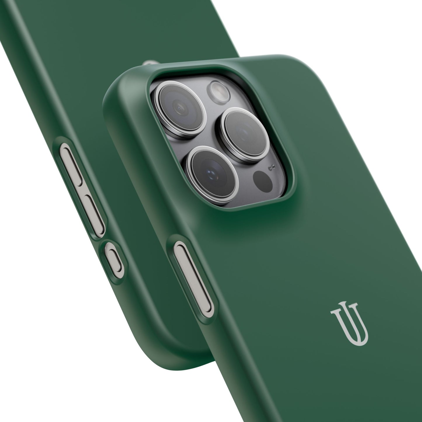 iPhone 15 Dark Green Snap Cases