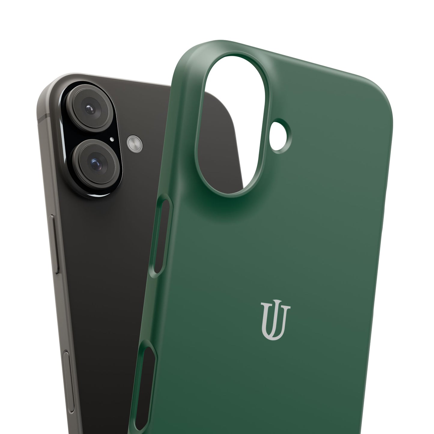 iPhone 16 Dark Green Snap Cases