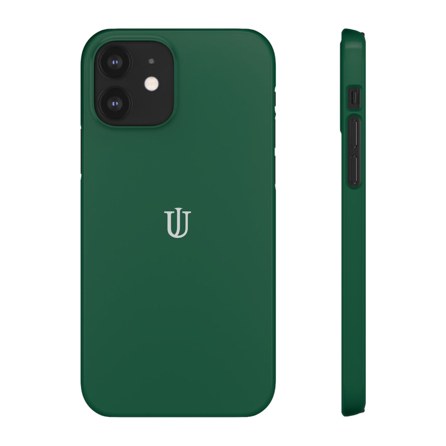 iPhone 12 Dark Green Snap Cases