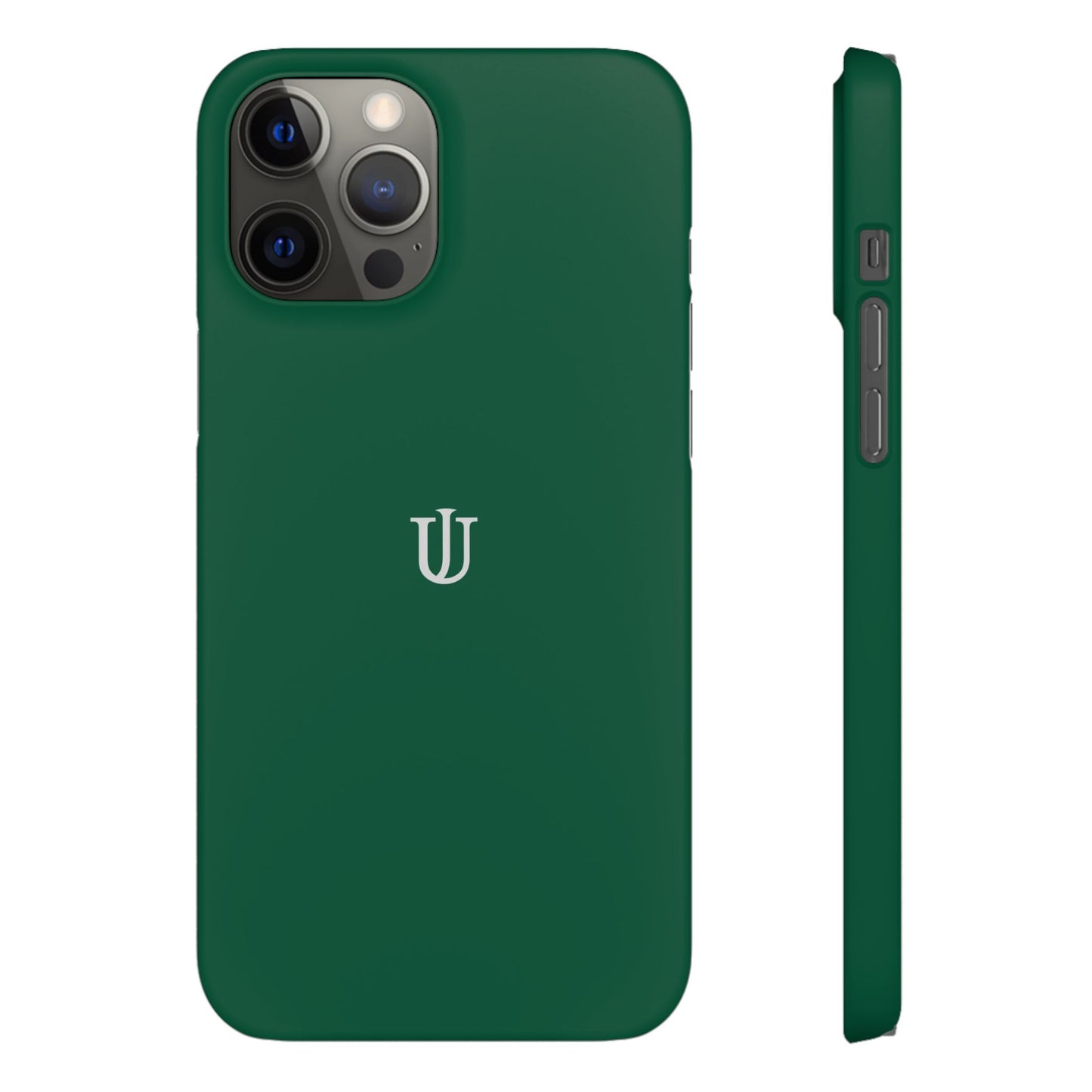 iPhone 12 Dark Green Snap Cases