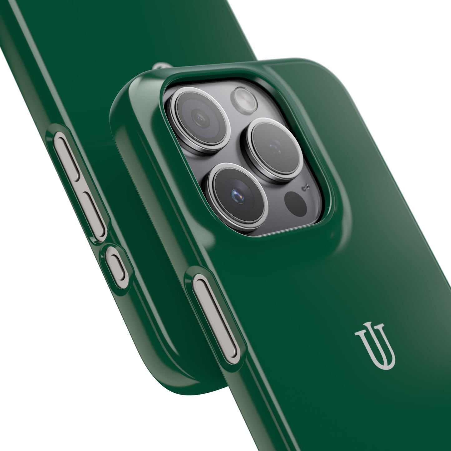 iPhone 15 Dark Green Snap Cases