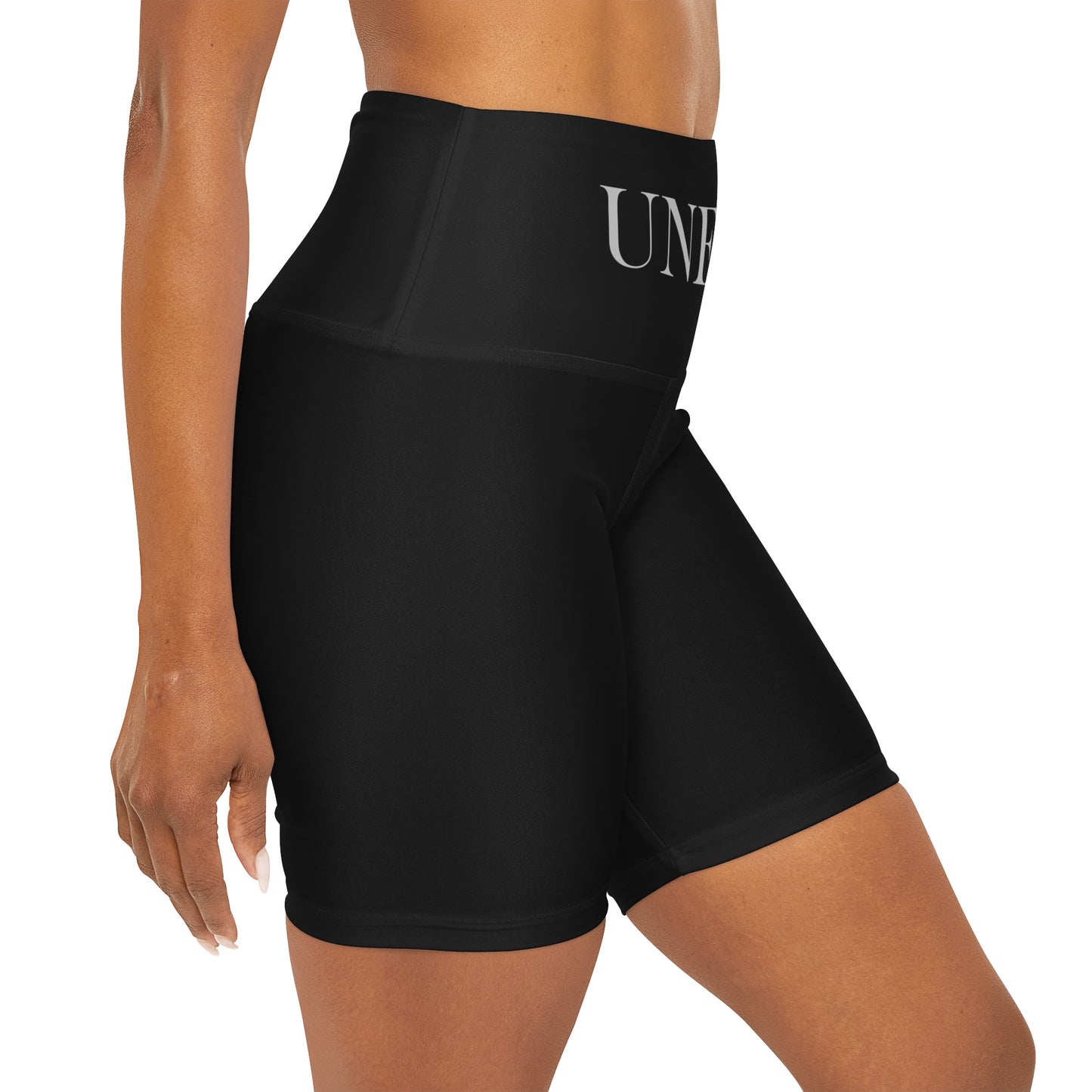 High Waisted Yoga Shorts (AOP)