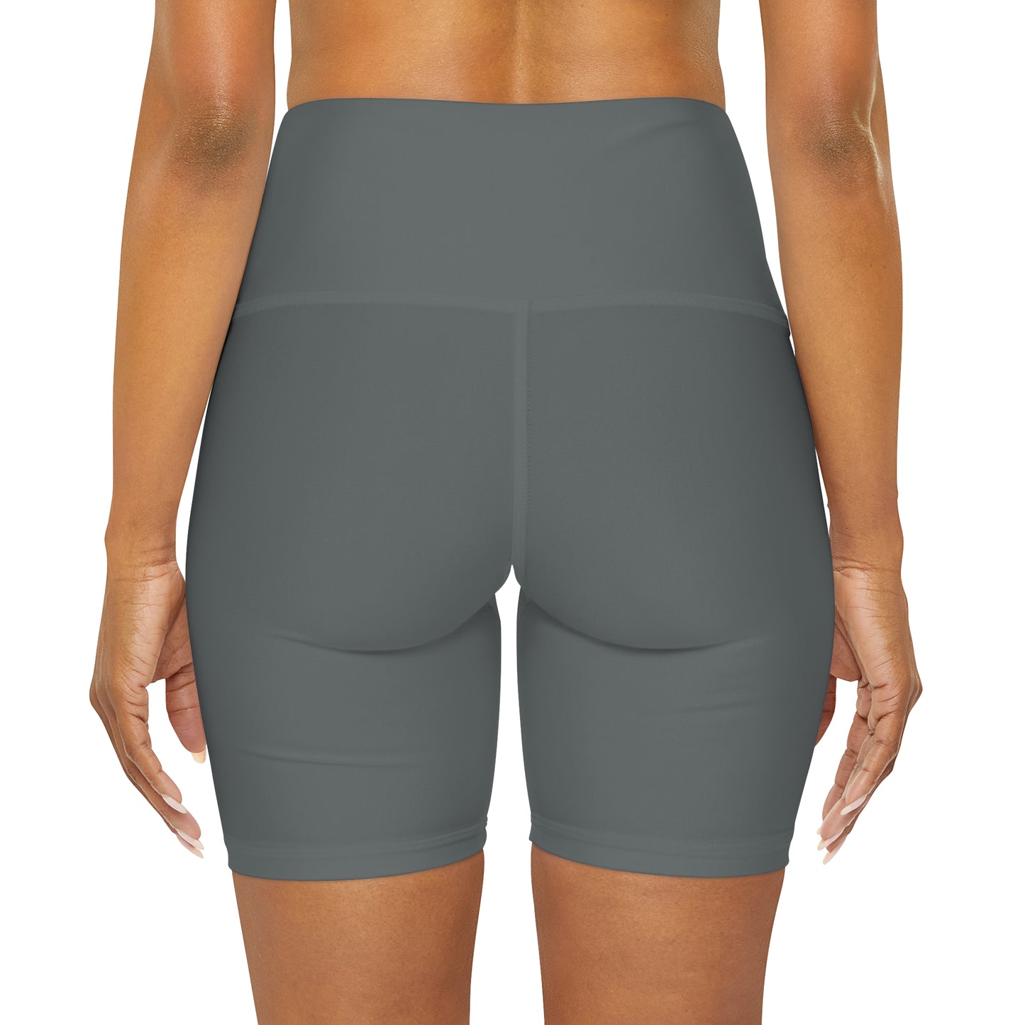 High Waisted Yoga Shorts (AOP)