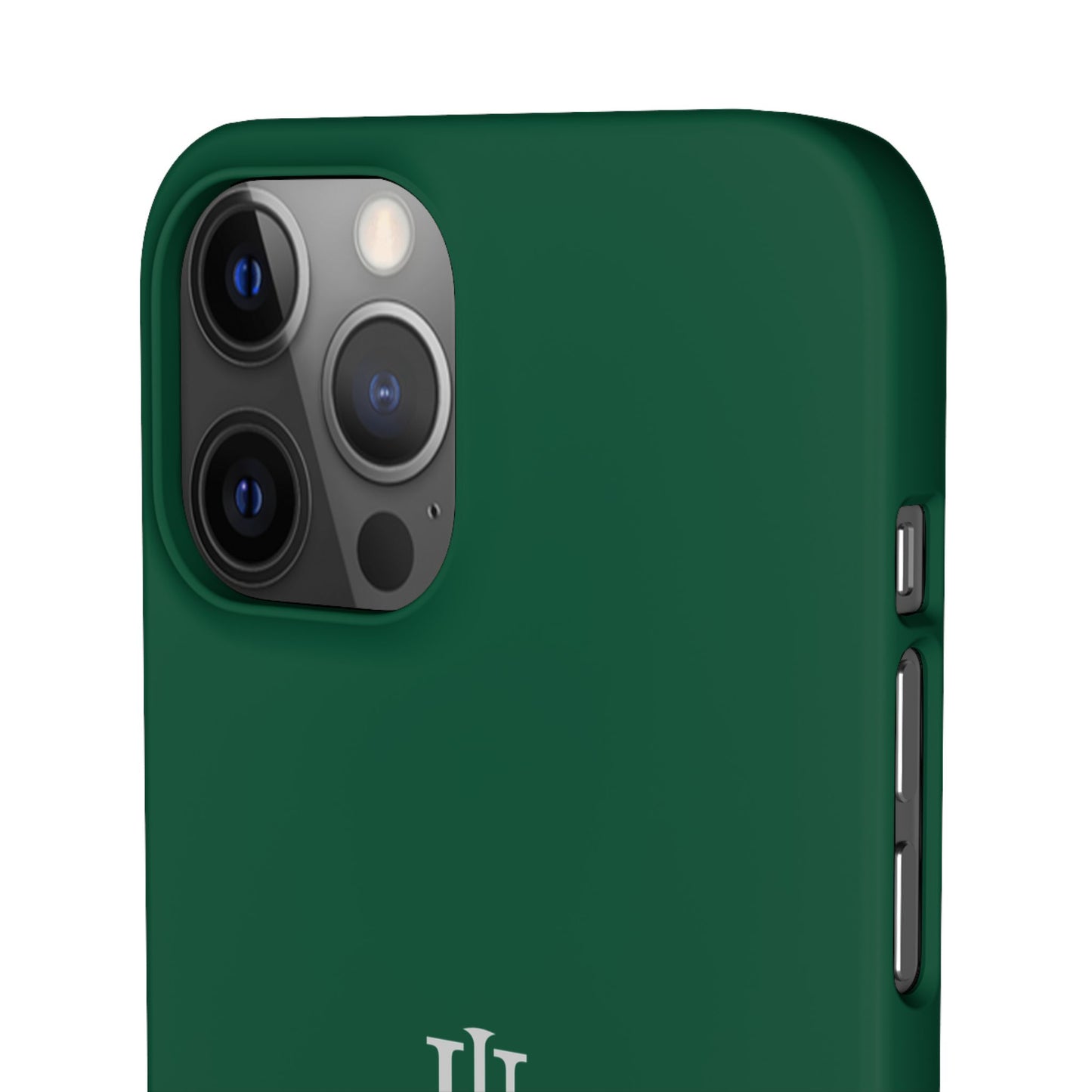 iPhone 12 Dark Green Snap Cases