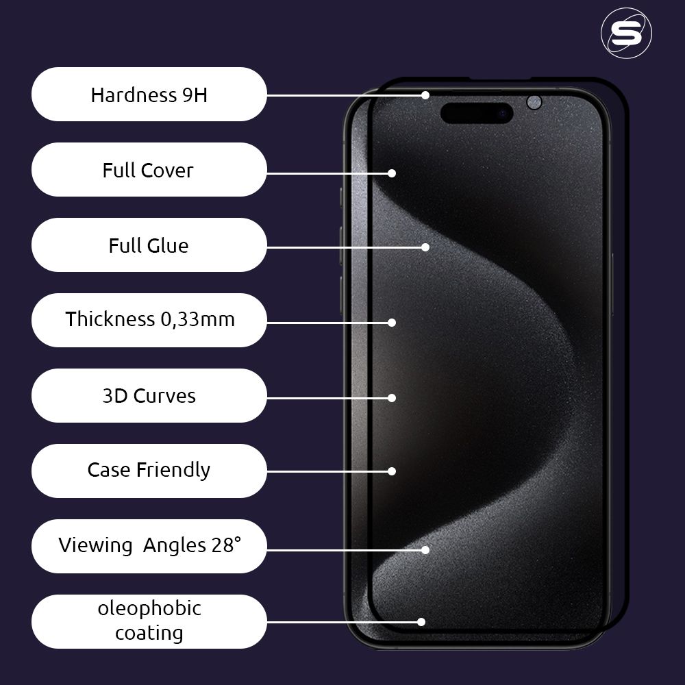 Privacy Glass Sonique Premium Series HD Full Cover 9H Xiaomi Redmi Note 11 4G / Redmi Note 11S Μαύρο
