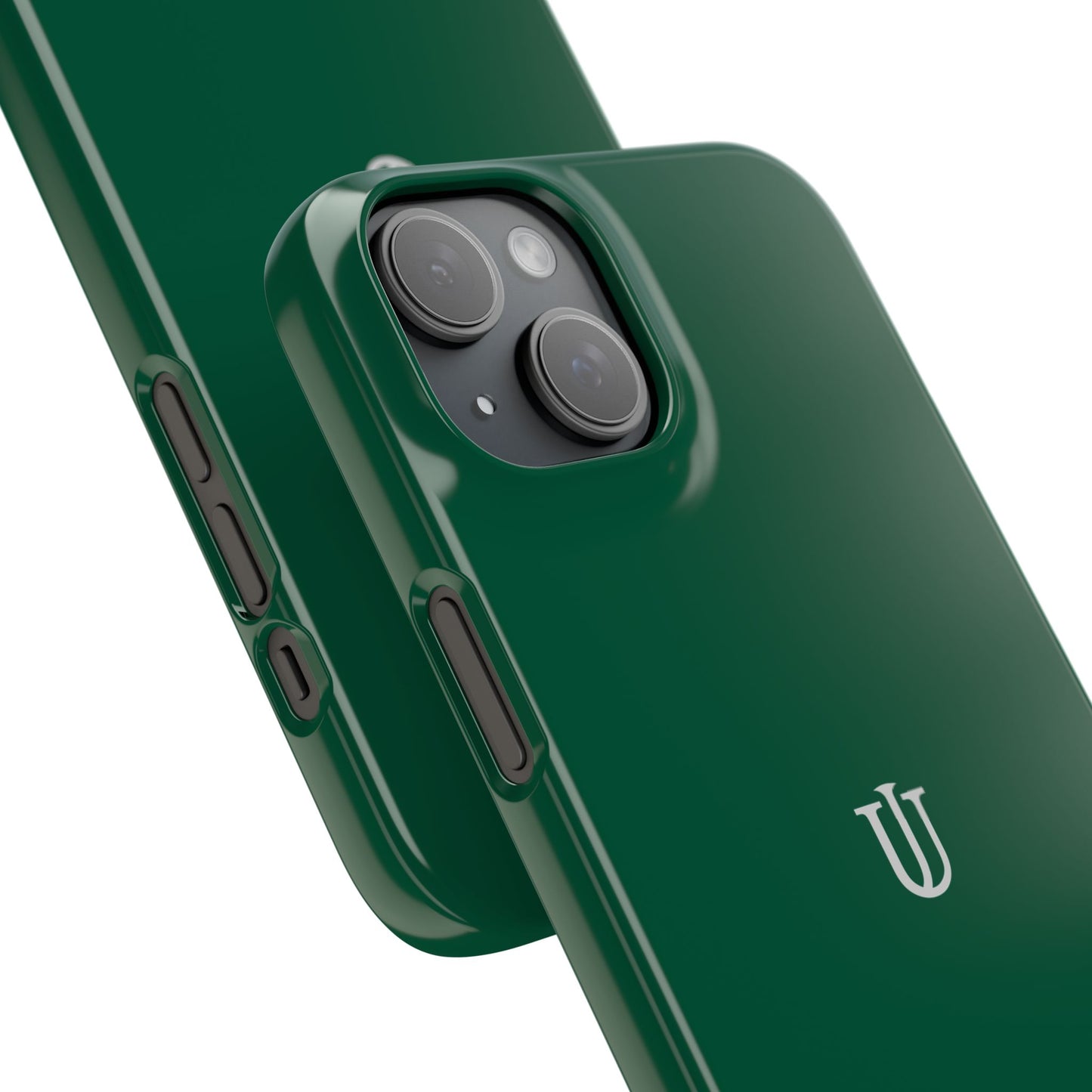 iPhone 15 Dark Green Snap Cases