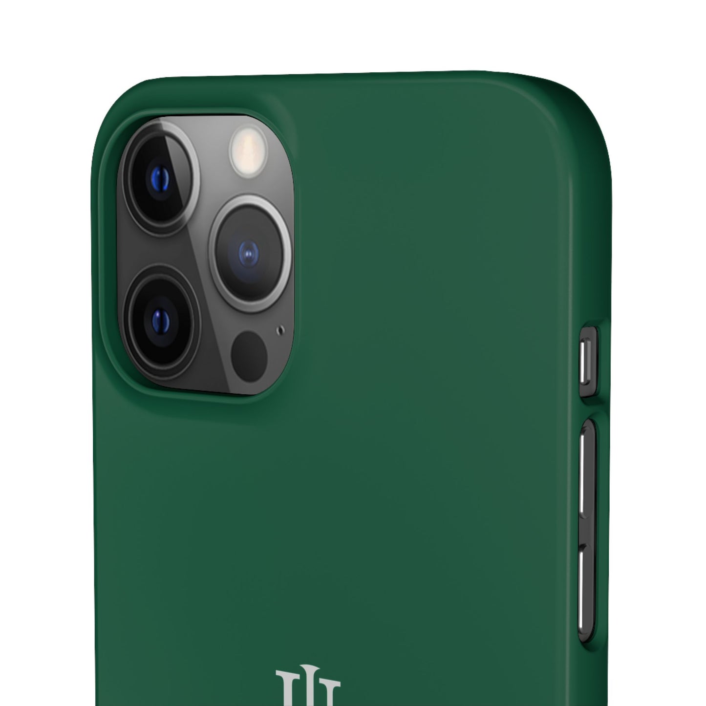iPhone 12 Dark Green Snap Cases