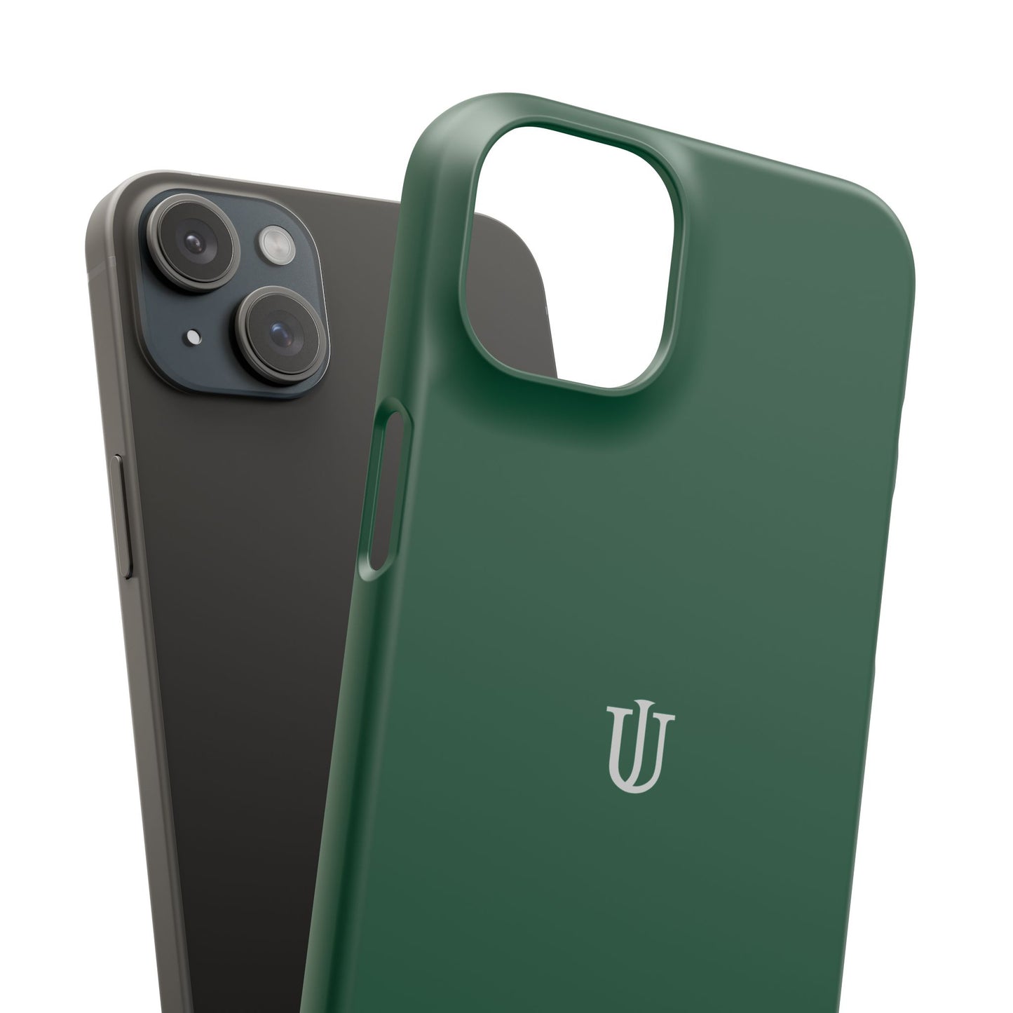 iPhone 15 Dark Green Snap Cases