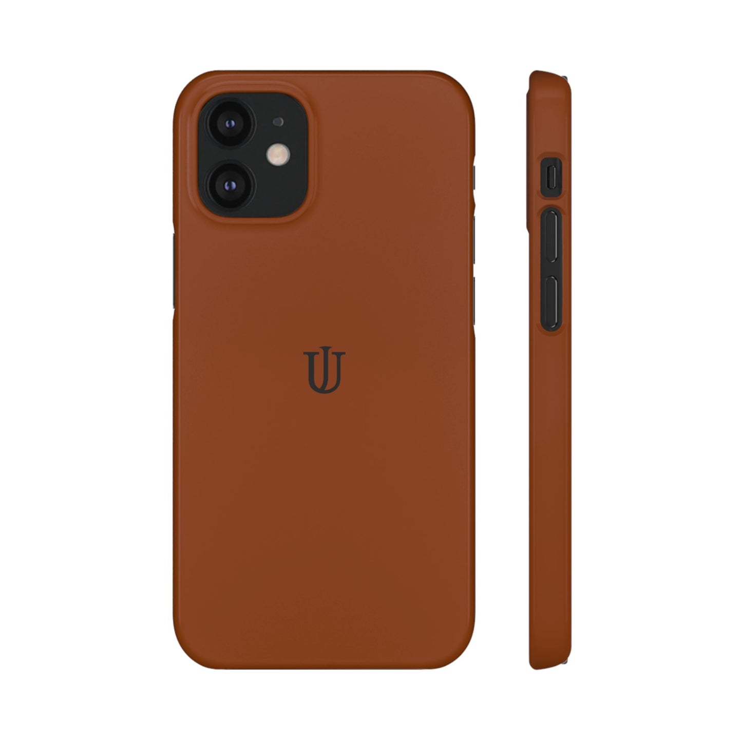 iPhone 12 Coffee Brown Snap Cases