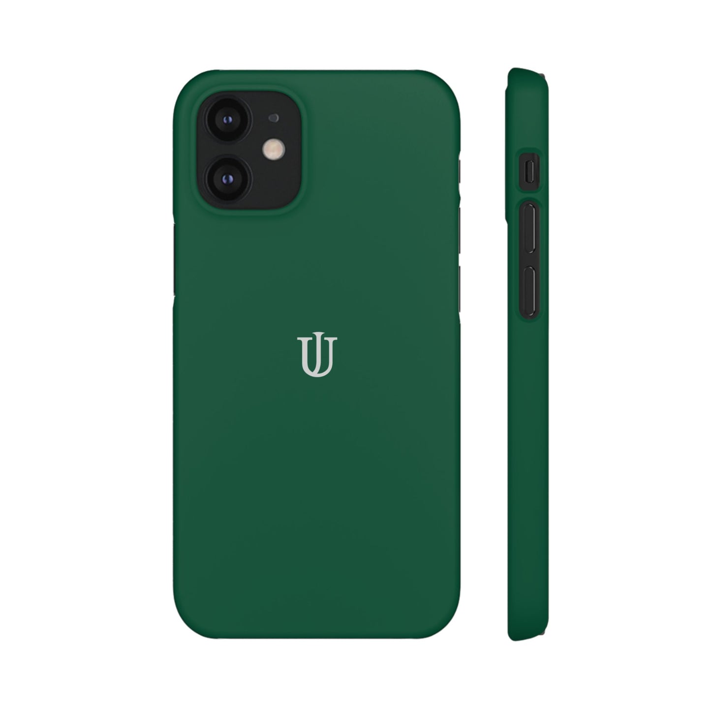 iPhone 12 Dark Green Snap Cases