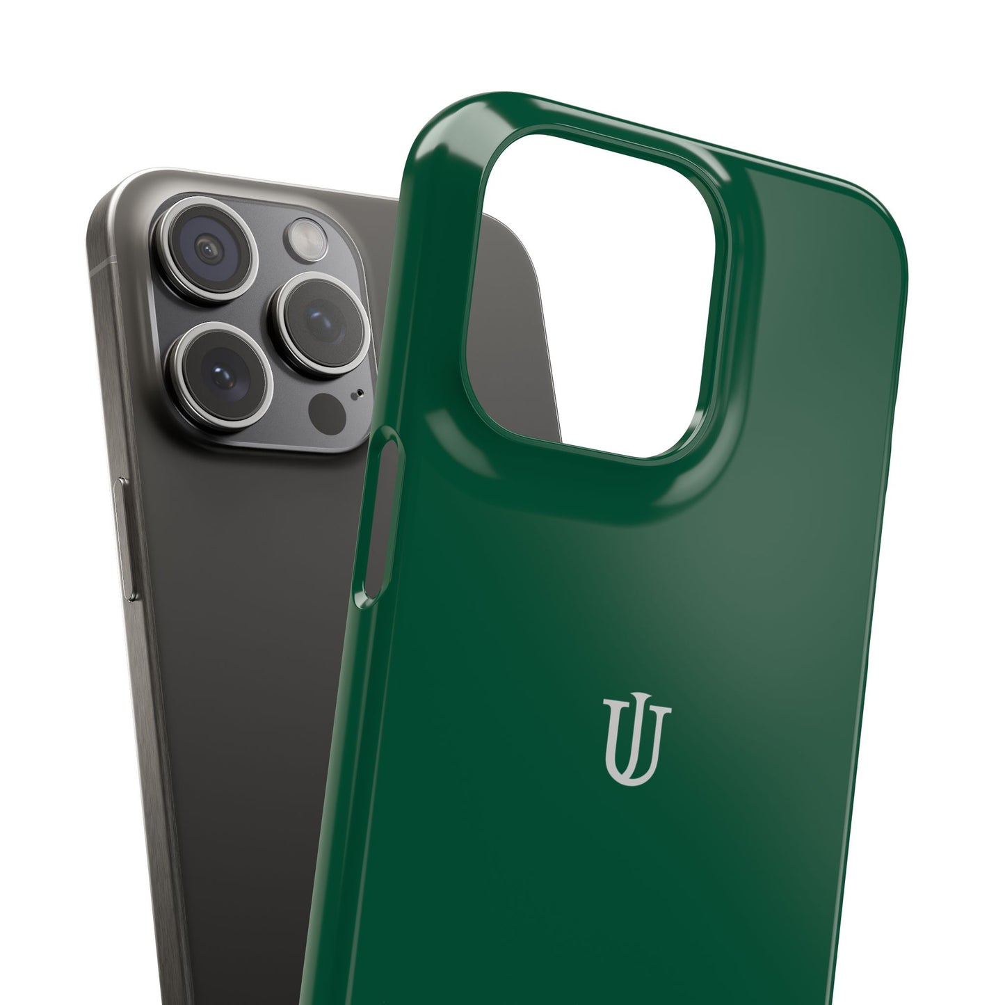 iPhone 15 Dark Green Snap Cases