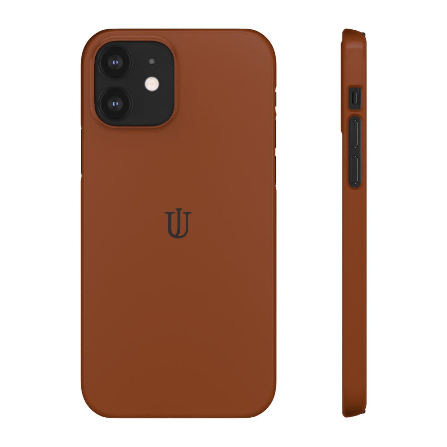 iPhone 12 Coffee Brown Snap Cases