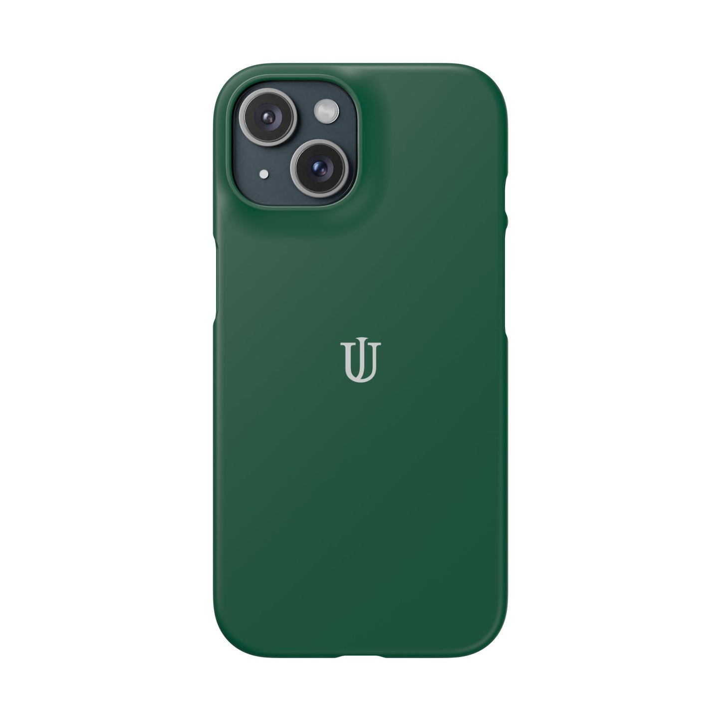 iPhone 15 Dark Green Snap Cases