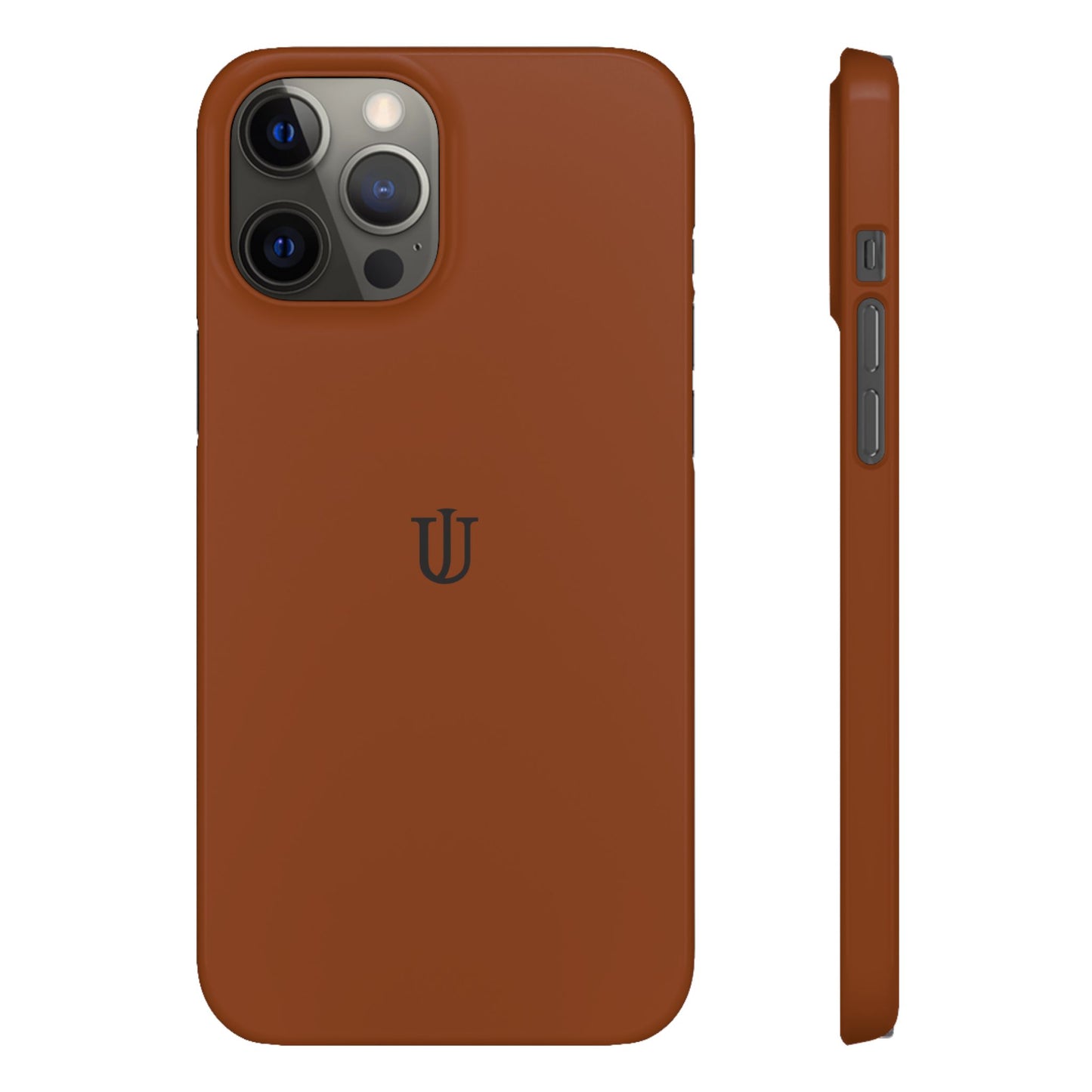 iPhone 12 Coffee Brown Snap Cases