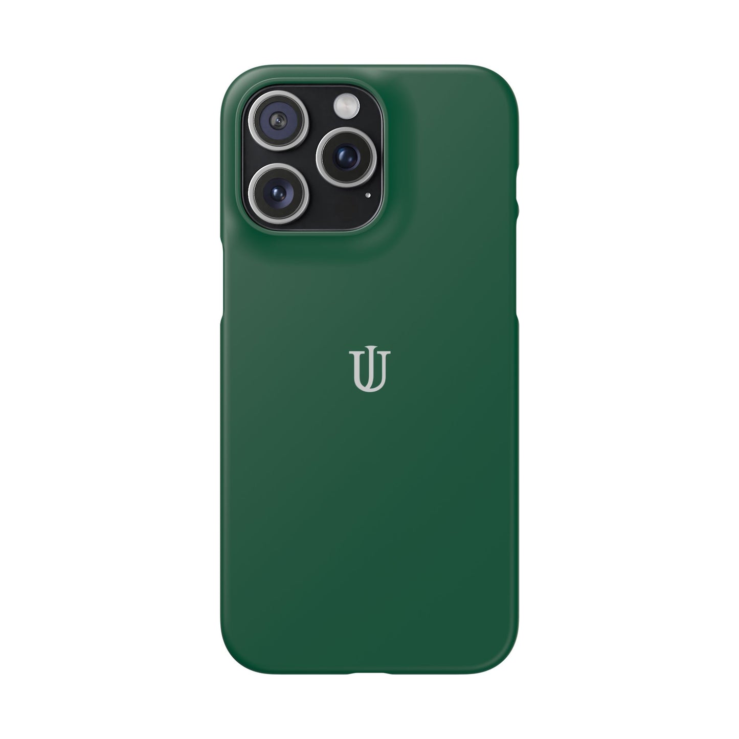 iPhone 15 Dark Green Snap Cases