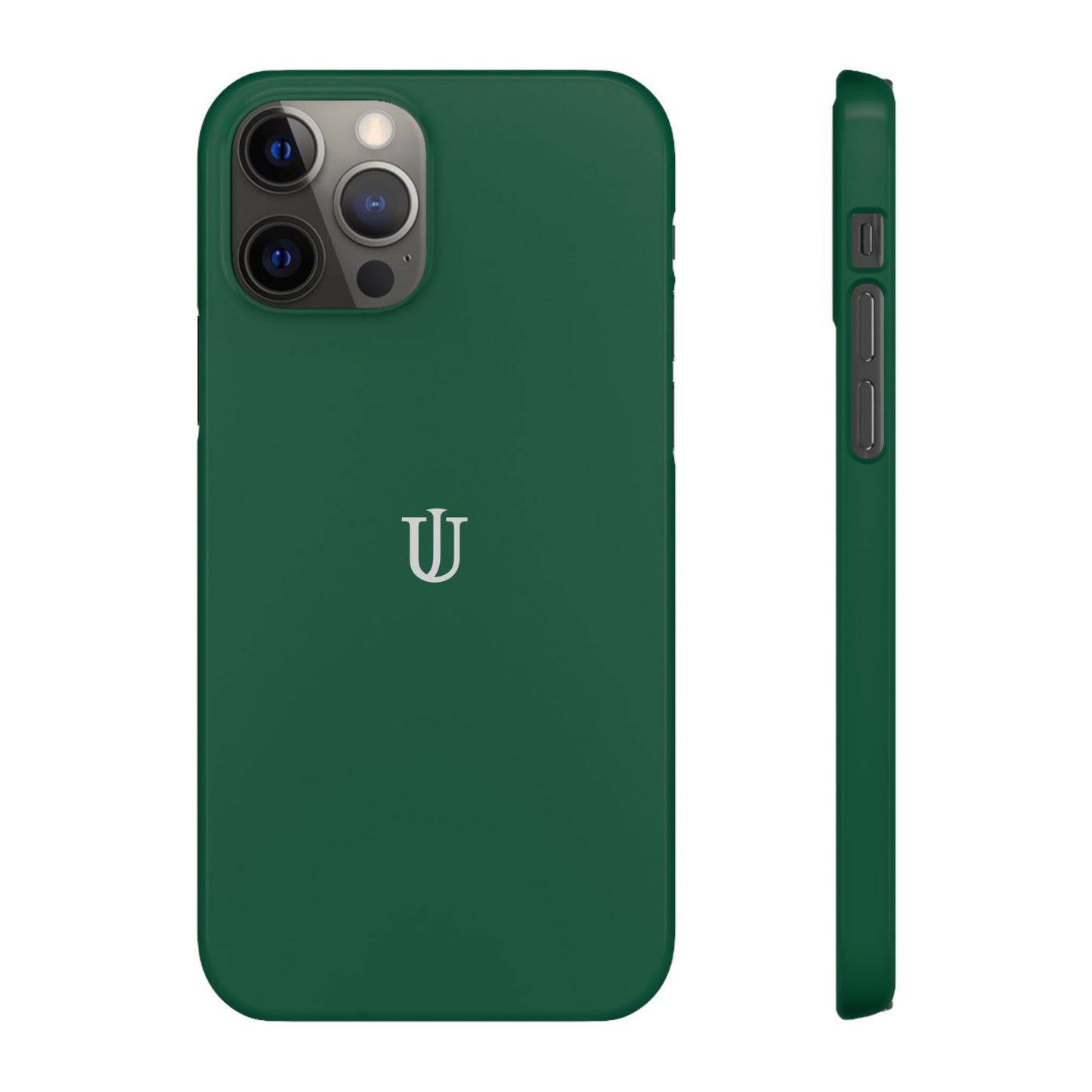 iPhone 12 Dark Green Snap Cases