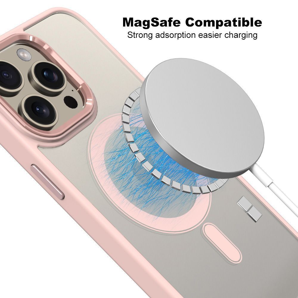 Θήκη Magnetic MagMetal Sonique Apple iPhone 17 Pro Max Ροζ - Ροζ