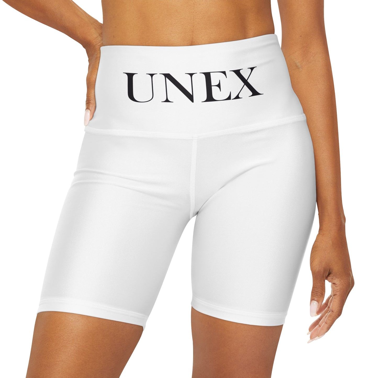 High Waisted Yoga Shorts (AOP)