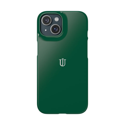 iPhone 15 Dark Green Snap Cases