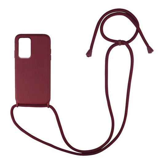 Θήκη Σιλικόνης με Κορδόνι CarryHang Sonique Samsung Galaxy A33 5G Μπορντό