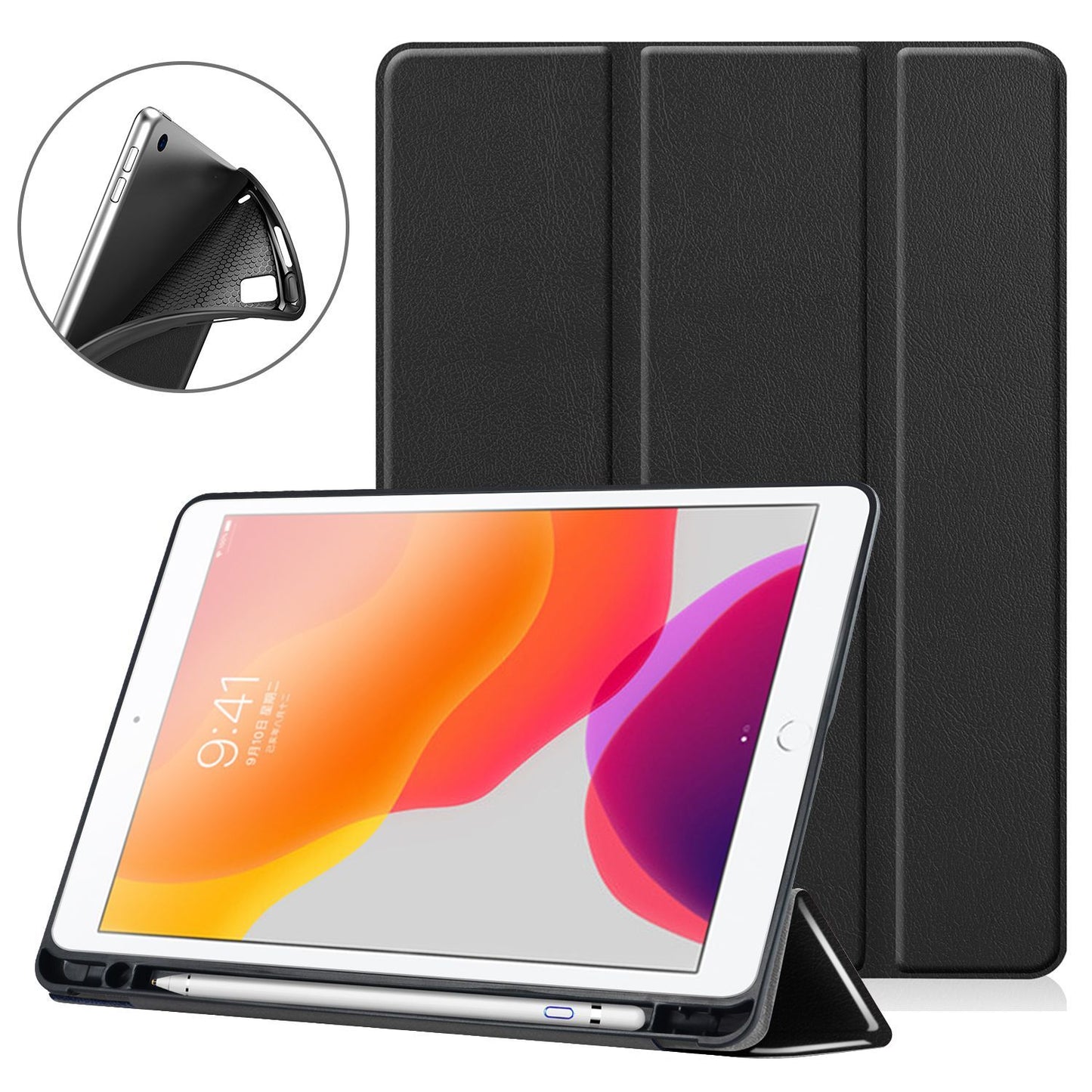 Θήκη Tablet Smartcase Slim Sonique για Apple iPad 10.2′ 2019/2020/2021 Μαύρο