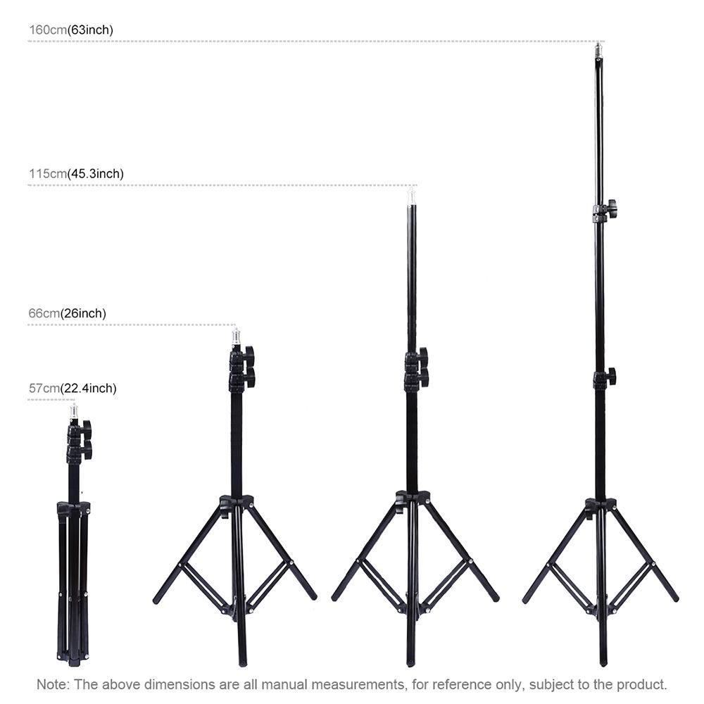 Τρίποδο Puluz με Ρυθμιζόμενο Ύψος απο 66cm έως 1.60cm Μαύρο