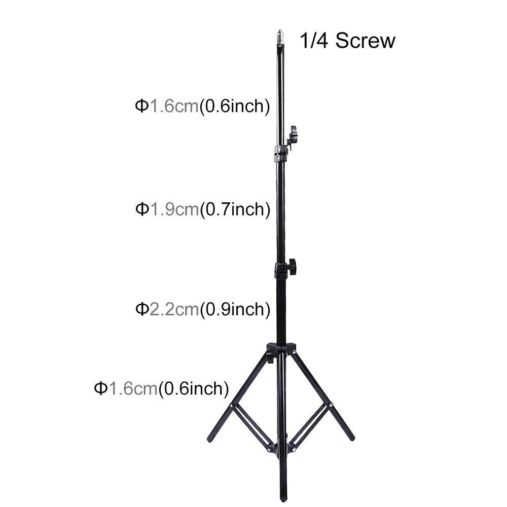 Τρίποδο Puluz με Ρυθμιζόμενο Ύψος απο 66cm έως 1.60cm Μαύρο
