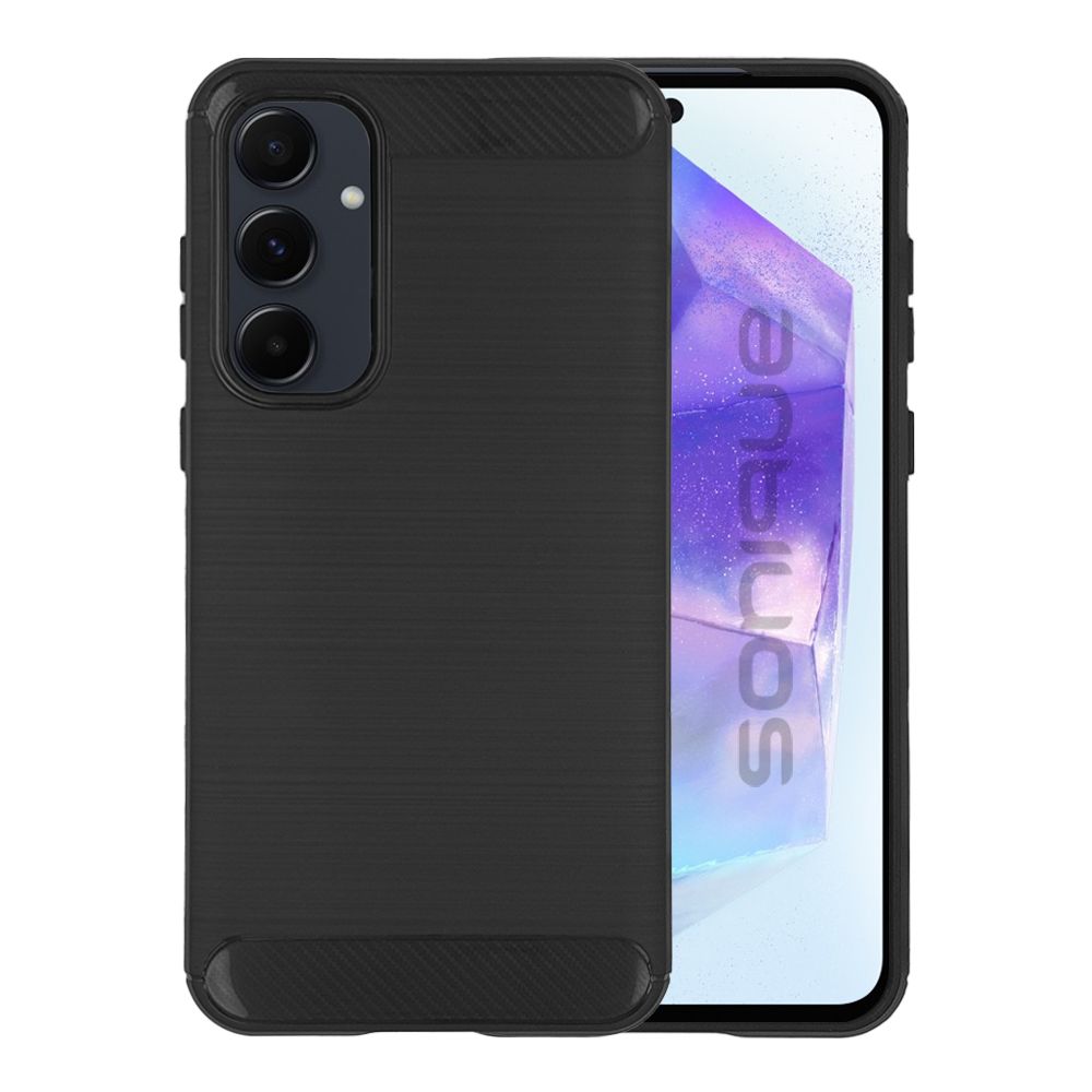 Θήκη Σιλικόνης Sonique Carbon Brushed Samsung Galaxy A55 5G Μαύρο