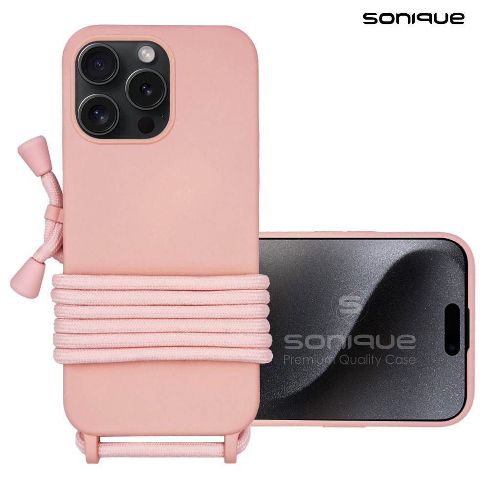 Θήκη Σιλικόνης με Κορδόνι CarryHang Sonique Apple iPhone 15 / iPhone 15 Plus / iPhone 15 Pro / iPhone 15 Pro Max