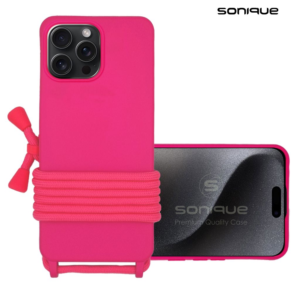 Θήκη Σιλικόνης με Κορδόνι CarryHang Sonique Apple iPhone 15 / iPhone 15 Plus / iPhone 15 Pro / iPhone 15 Pro Max