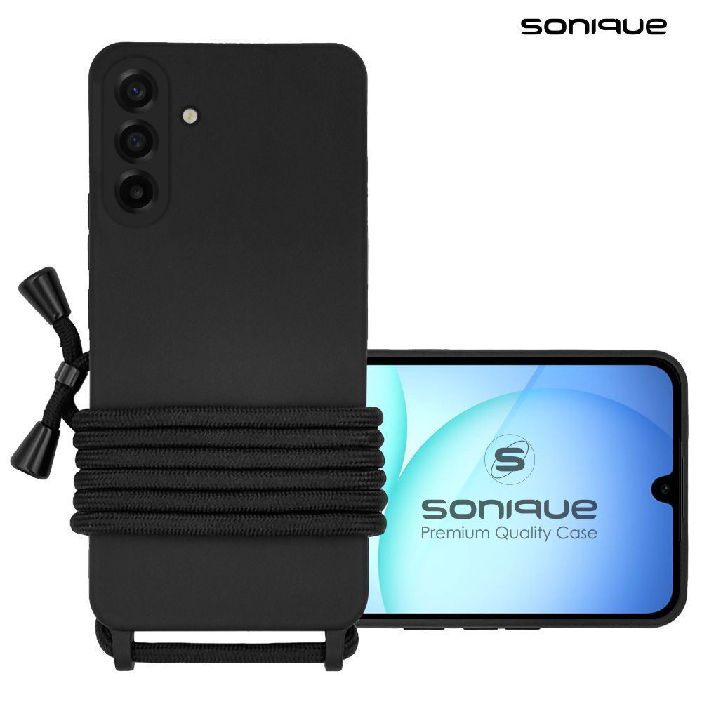 Θήκη Σιλικόνης με Κορδόνι CarryHang Sonique Samsung Galaxy A17 5G Μαύρο