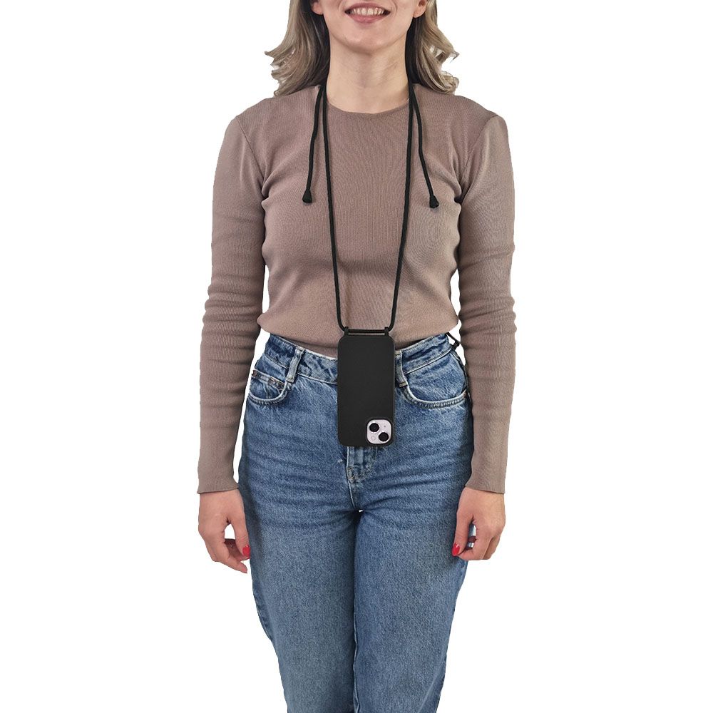 Θήκη Σιλικόνης με Κορδόνι CarryHang Sonique Samsung Galaxy A17 5G Μαύρο